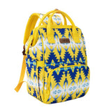 Yellow and Blue Aztec Bag