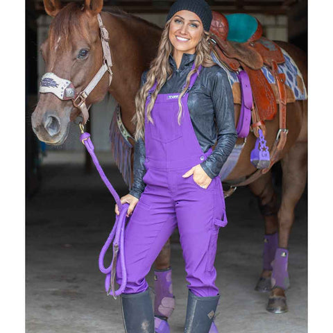 Cowgirl Tuff Purple Overalls