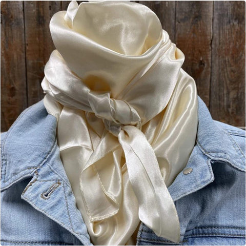 Rodeo Drive Solid Cream Wild Rag