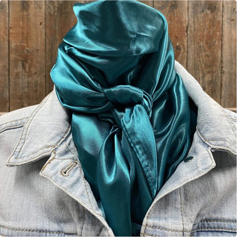 Rodeo Drive Solid Teal Wild Rag