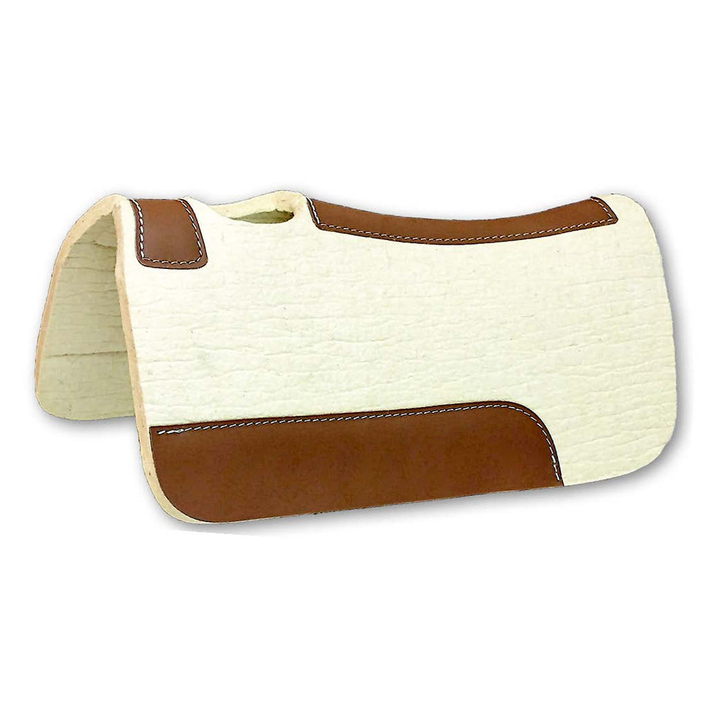 Blue Horse Pressed Wool Contoured Pony Pad