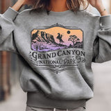 Mineral Grey sweatshirt with grand canyon seen 