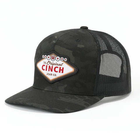 Cinch Men's Black Camouflage Vegas Cap