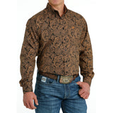 Cinch Men's Black & Gold Paisley Shirt