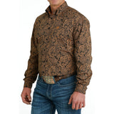 Cinch Men's Black & Gold Paisley Shirt