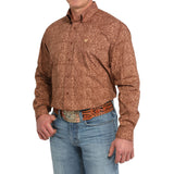 Cinch Men's Paisley Print Button Down