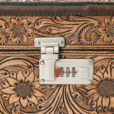 American Darling Hand Tooled Leather Jewlery Case