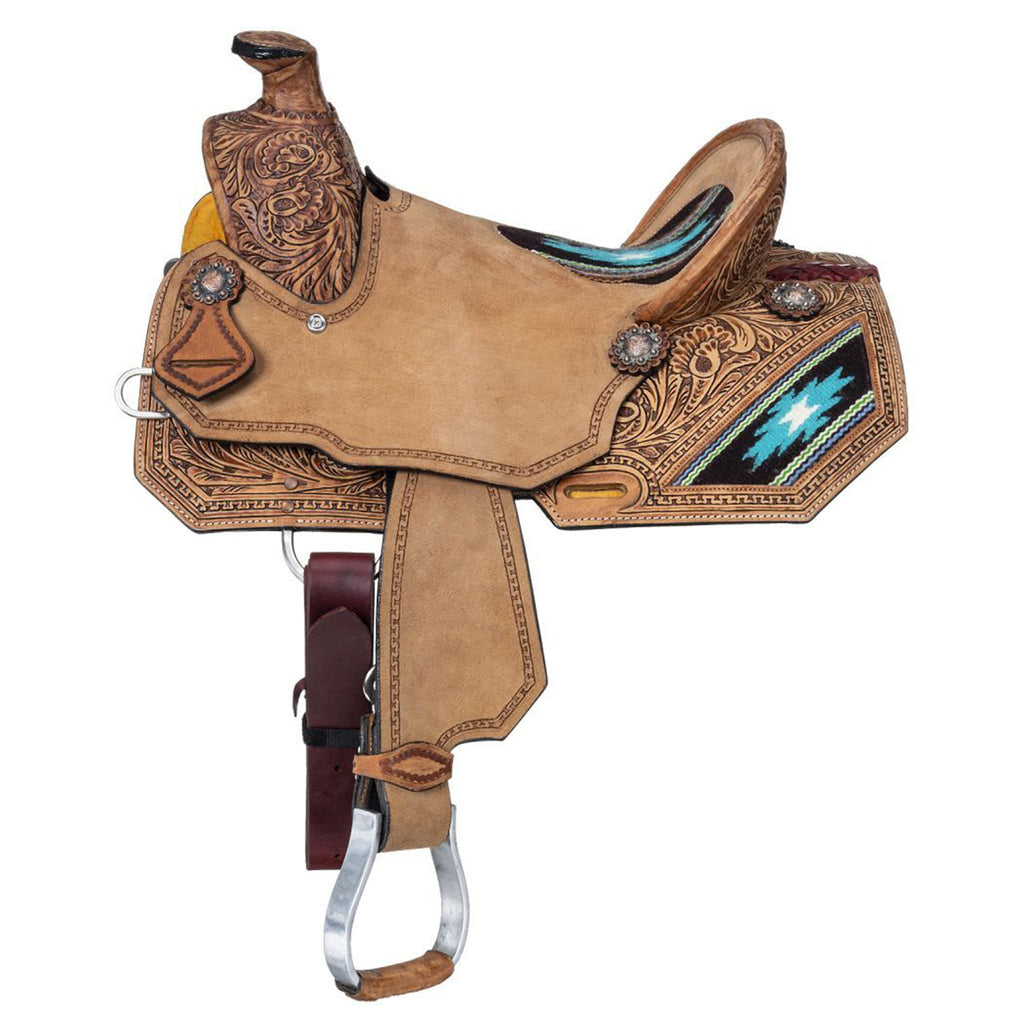 Silver Royal Youth Aztec Wade Saddle