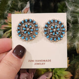 " Kitty" Zuni Cluster Studs