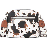 Montana West Wrangler Brown Cow Print Crossbody