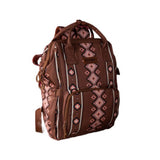 Brown aztec backpack 