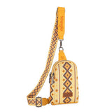 Wrangler Yellow Aztec Crossbody Purse