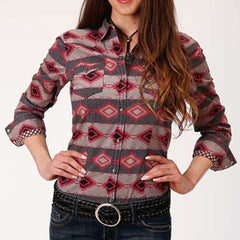 Roper Women's Aztec Print Long Sleeve Shirt – Western Edge, Ltd.