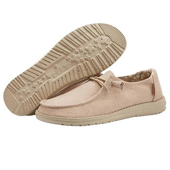 HEY DUDE WENDY CHAMBRAY PEACH 121415504 ΓΥΝΑΙΚΕΙΑ SLIP ON ΡΟΖ ΥΦΑΣΜΑ -  Quality Shoes