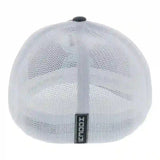 Hooey Grey & White Turq Hooey Up Cap