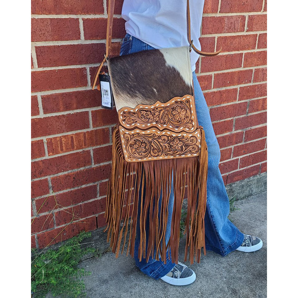 Western cowhide purse handmade by ArteVae