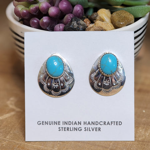 Silver Round Double Concho Earrings – Western Edge, Ltd.