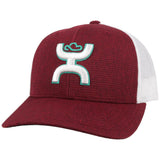 Hooey Mid Profile Maroon/White Cap-Hooey Up Logo