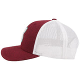 Hooey Mid Profile Maroon/White Cap-Hooey Up Logo