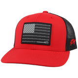 Hooey Red/Black Rope Flag Cap