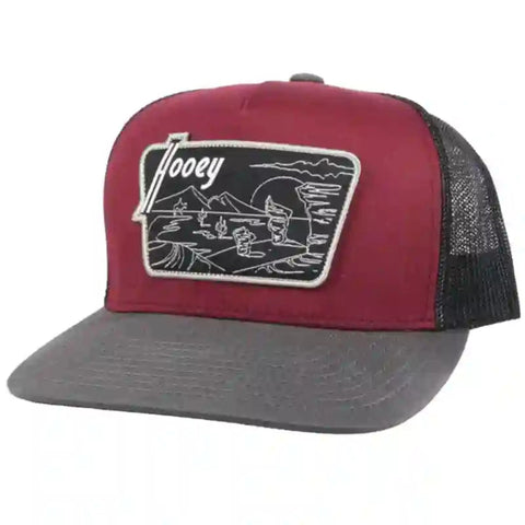 Hooey Maroon/Black Cap