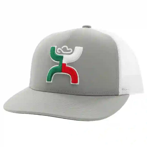 Hooey Mexico Colors Patch Boquillas Grey & White Cap