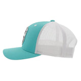 Hooey Cheyenne Patch Teal & White Cap