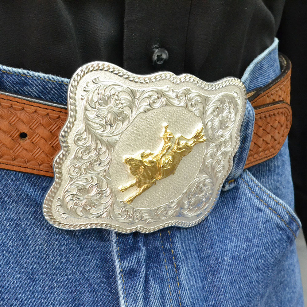 Montana Silversmiths Scalloped Bull Rider Buckle – Western Edge, Ltd.