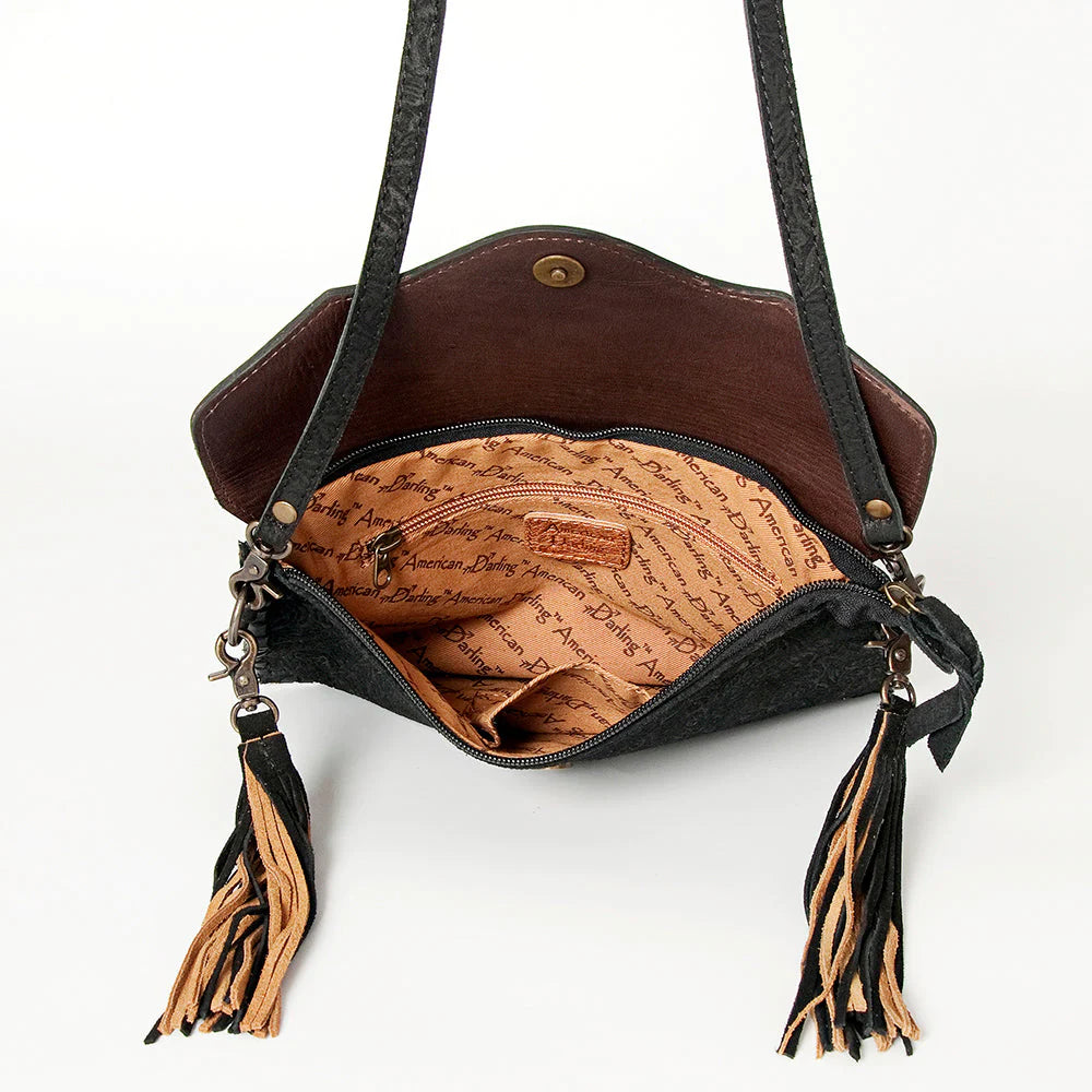American Darling Saddle Blanket & Tooled Leather With Fringe Shoulder –  Painted Cowgirl Western Store