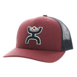 Hooey Maroon & Black Sterling Cap