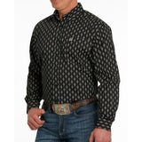 Cinch Men's Black Diamond Print Shirt