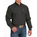 Cinch Men's Black Diamond Print Shirt