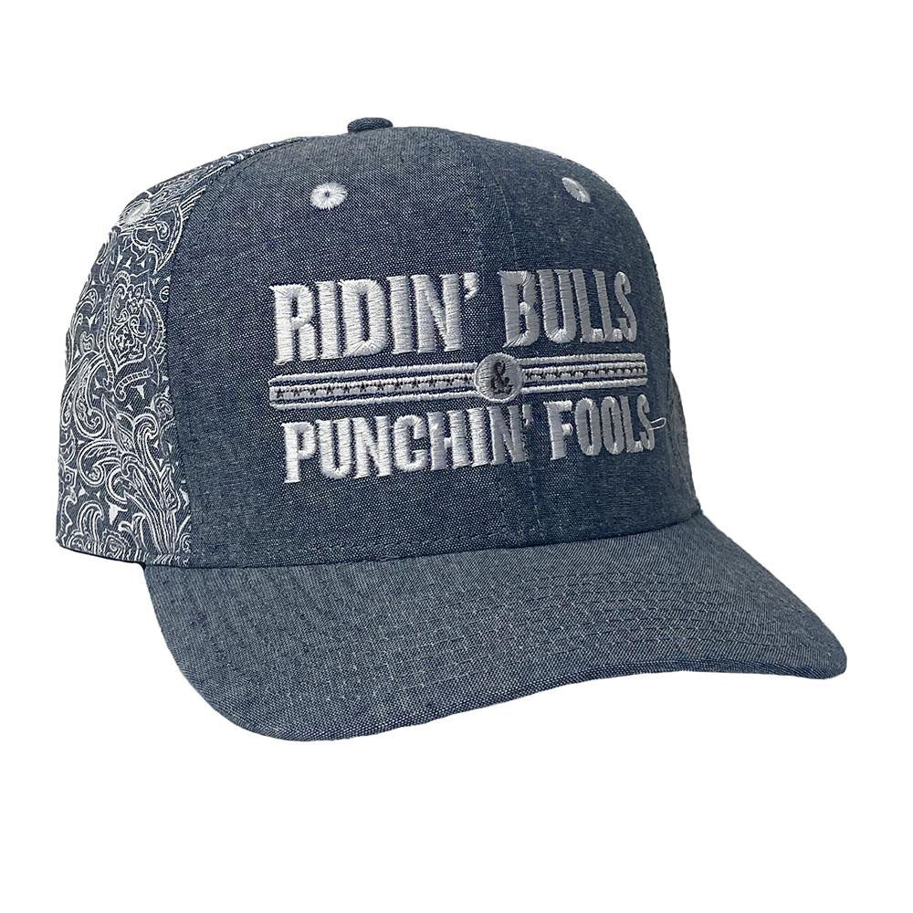 Dale Brisby Denim Ridin Bulls Punchin Fools Cap