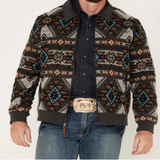 Hooey Men's Brown Aztec Jacket