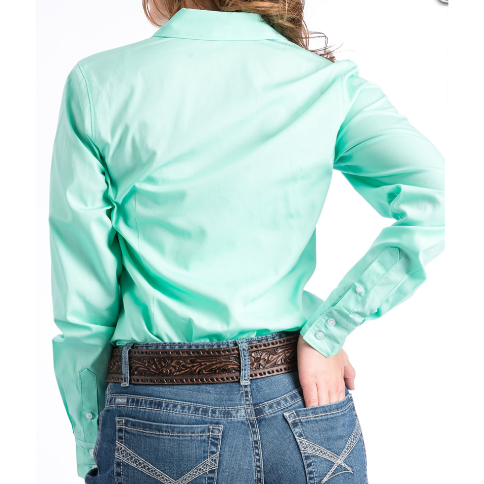 Cinch Women’s Western Shirt Button Up Green Print MSW9164080 CLEARANCE