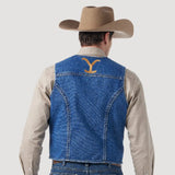 Wrangler Men's Denim Yellowstone Vest