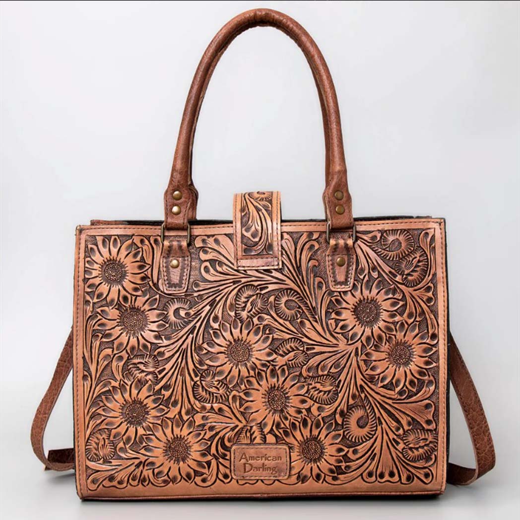 American Darling Flower Tooled Envelope Crossbody – Western Edge, Ltd.