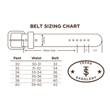 Texas Saddlery Natural Basketweave Belt