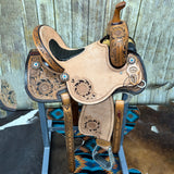 HR Saddlery 14 Inch Sunflower Barrel saddle